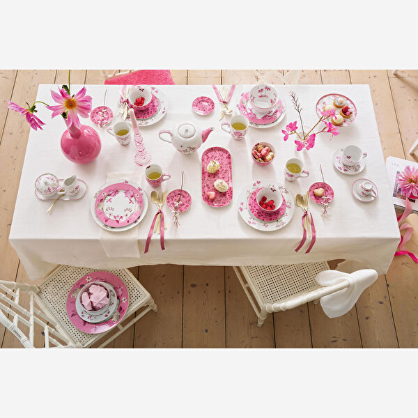 Pip Studio Jolie Pembe Porselen Servis Tabağı-1