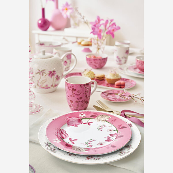 Pip Studio Jolie Pembe Porselen Servis Tabağı-2