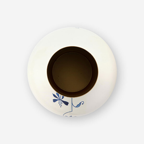 Pip Studio Blue Bird Beyaz Metal Vazo-3