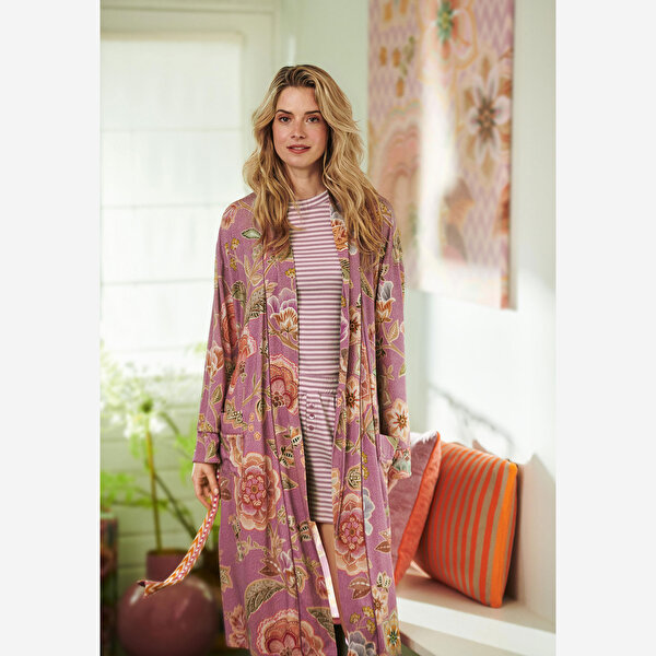 Pip Studio Nisha Lila Viscose Kimono-1