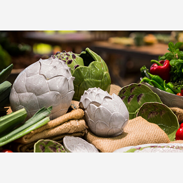 Bordallo Pinheiro Artichoke Yeşil Seramik Saklama Kabı-2