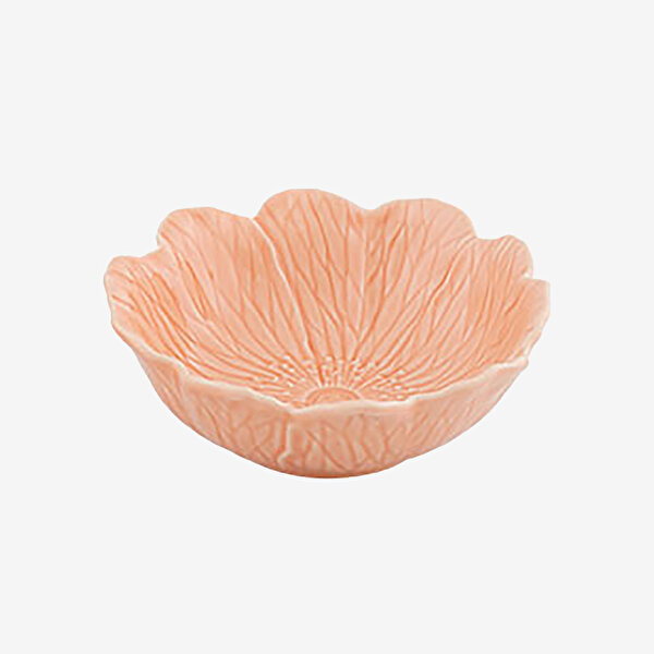 Bordallo Pinheiro Flora Pembe Seramik Servis Kasesi