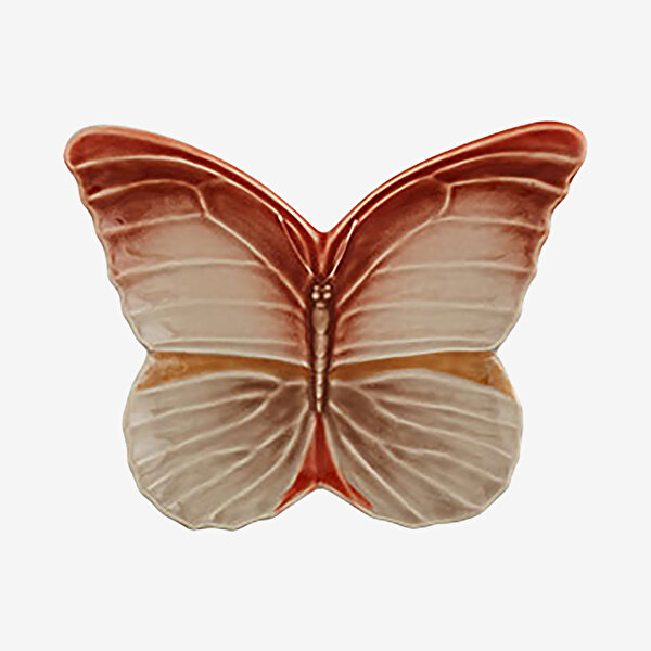 Bordallo Pinheiro Cloudy Butterflies Kırmızı Seramik Servis Tabağı