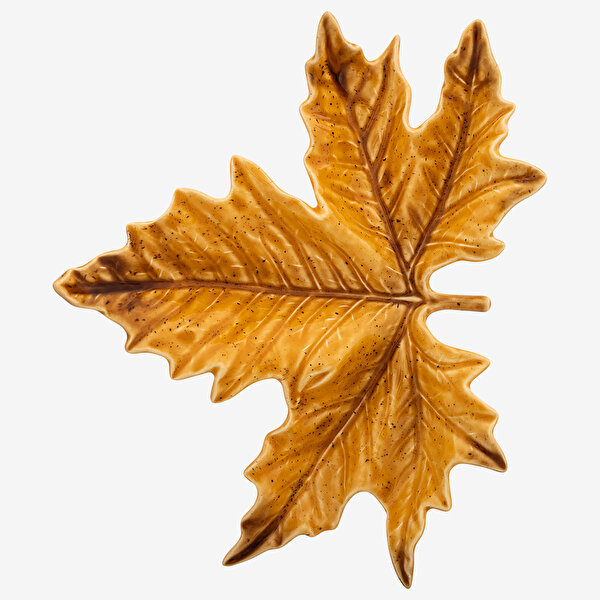 Bordallo Pinheiro Gudrun Sarı Seramik Servis Tabağı