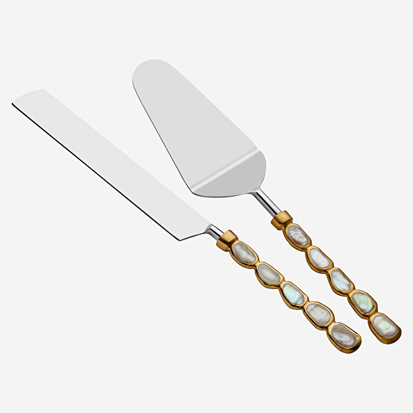 Chiara Alessi Altın Pirinç Servis Seti