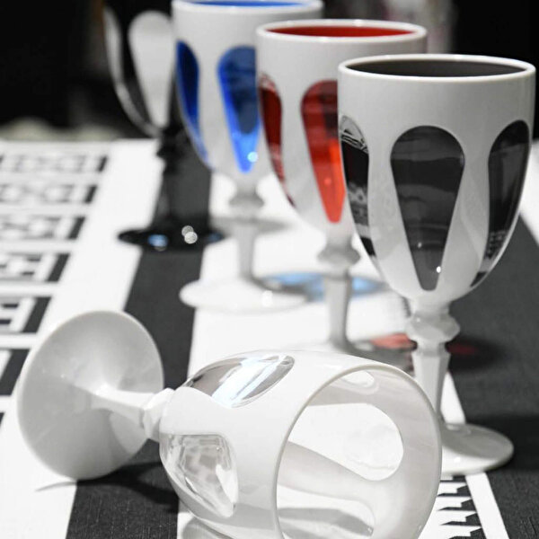 Baci Milano Bi-color Mavi Akrilik Kadeh-1