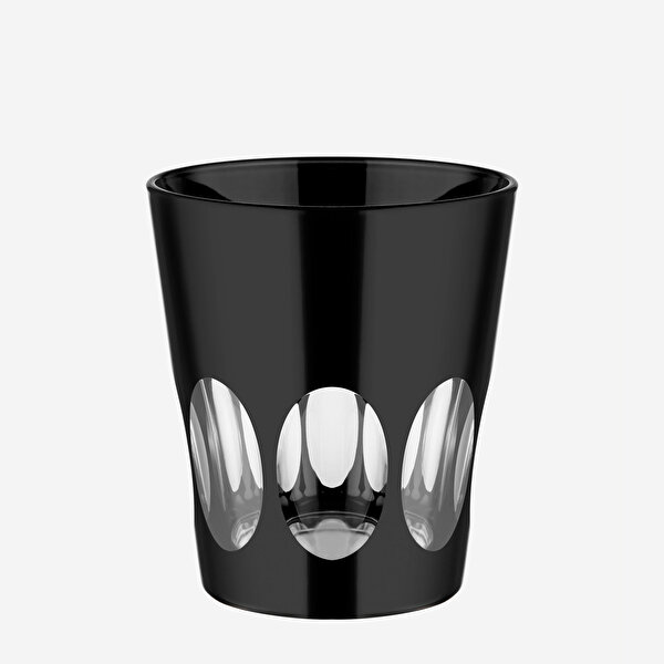 Chiara Alessi Nora Siyah Cam Su Bardağı