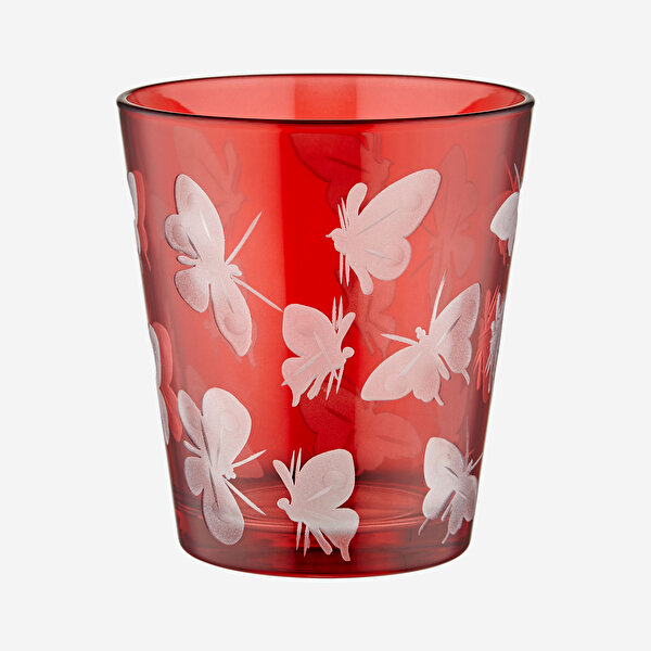Chiara Alessi Farfalla Kırmızı Cam Su Bardağı