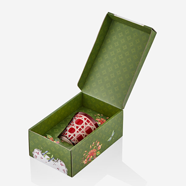 Chiara Alessi Gloria Cinnamon Kırmızı Cam Mum-1