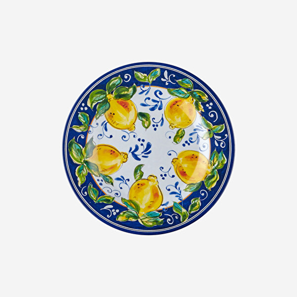 Chiara Alessi Capri Mavi Melamin Kahvaltı Tabağı