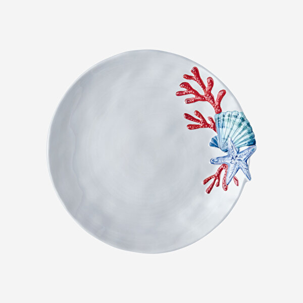 Chiara Alessi Bambu Beyaz Melamin Çukur Tabak