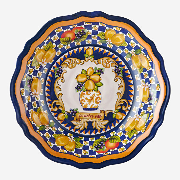 Chiara Alessi Capri Mavi Melamin Servis Kasesi