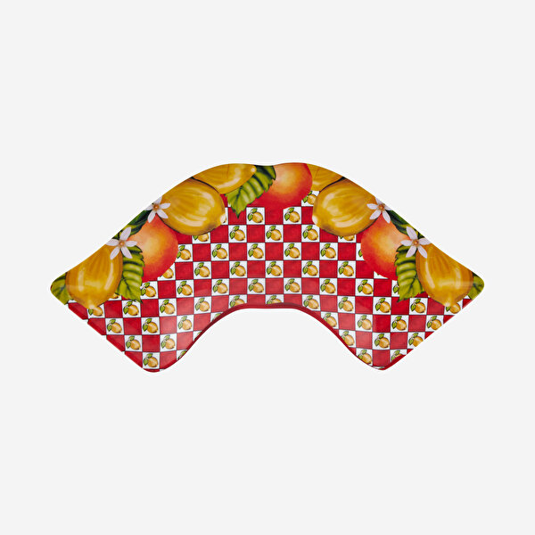 Chiara Alessi Capri Kırmızı Melamin Meze Tabağı-5