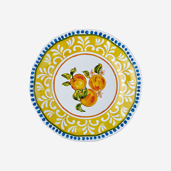 Chiara Alessi Capri Sarı Melamin Kahvaltı Tabağı