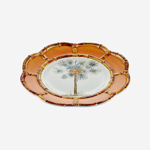 Chiara Alessi Bambu Turuncu Melamin Kahvaltı Tabağı-2