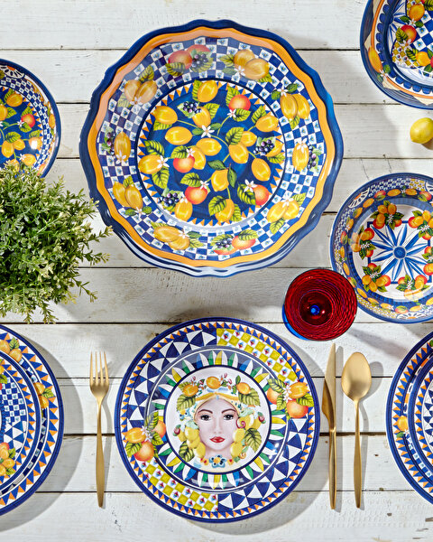 Chiara Alessi Portofino Mavi Melamin Servis Kasesi CAMP2084BL1