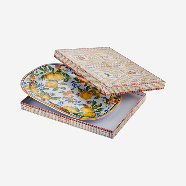 Chiara Alessi Capri Mavi Melamin Servis Tabağı-1