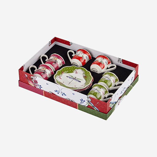 Chiara Alessi Allure Mix Porselen Kahve Fincan Seti