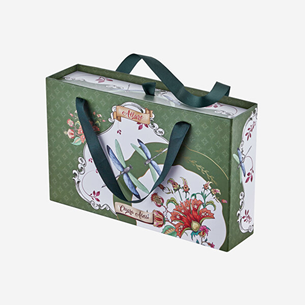 Chiara Alessi Allure Yeşil Porselen Çay Tabağı Seti-2