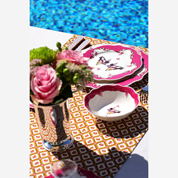 Chiara Alessi Allure Pembe Porselen Çukur Tabak-2