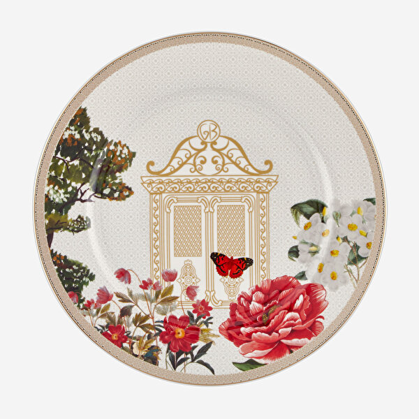 Chiara Alessi White Garden Beyaz Porselen Yemek Takımı-2