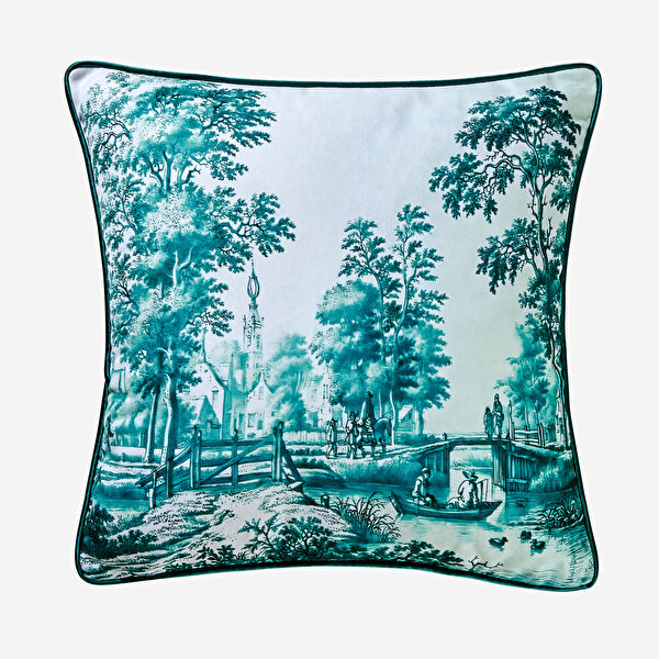 Chiara Alessi Romance Yeşil Kadife Dekoratif Yastık