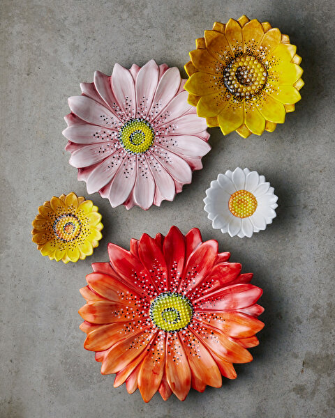 Edelweiss Italy Camomilla Pembe Seramik Servis Kasesi-1