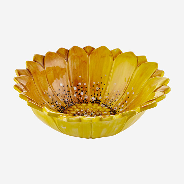 Edelweiss Italy Camomilla Sarı Seramik Servis Kasesi