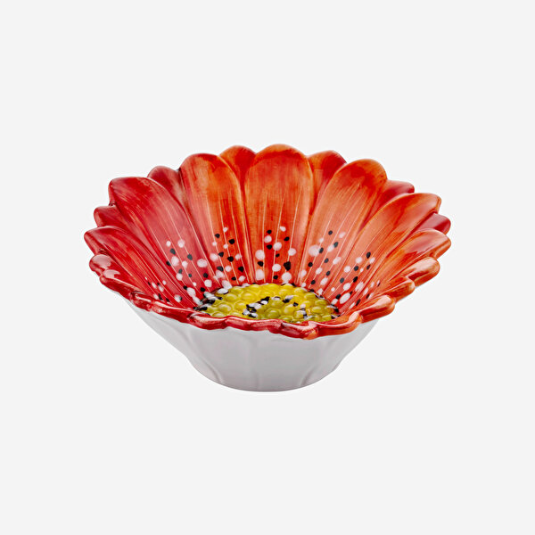 Edelweiss Italy Camomilla Kırmızı Seramik Kase