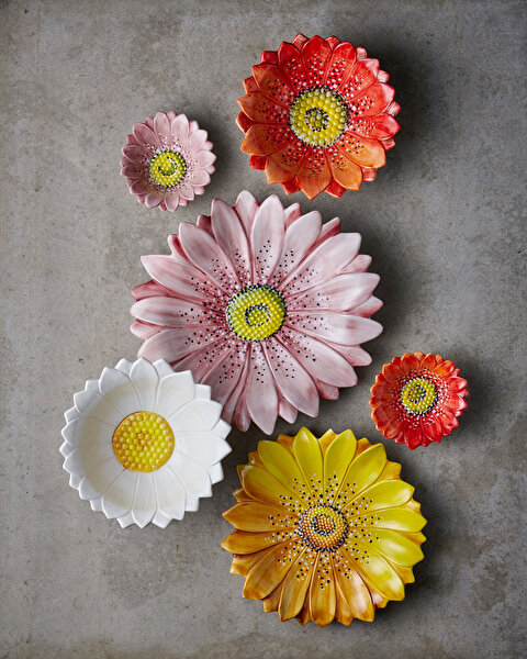 Edelweiss Italy Camomilla Pembe Seramik Servis Tabağı-1