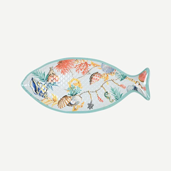 Baci Milano St. Tropez Turkuaz Melamin Servis Tabağı