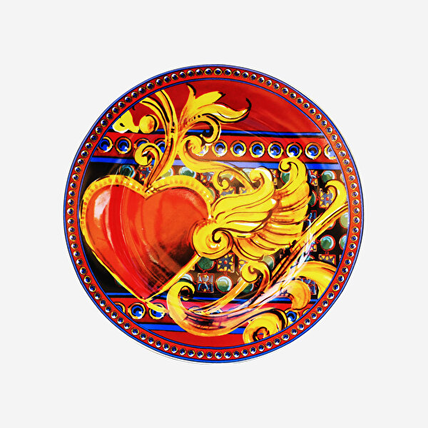 Baci Milano Gio Kırmızı Porselen Tabak Seti