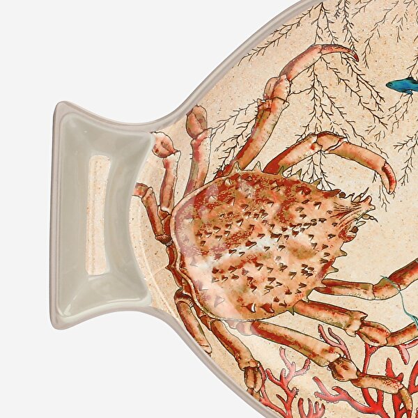 Rose & Tulipani Milano Rose & Tulipani Milano Bej Melamin Servis Tabağı-2