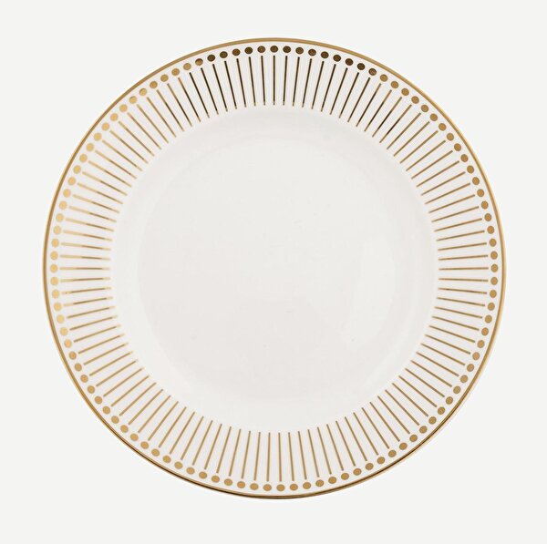 Green Gate Dawn Beyaz Porselen Yemek Tabağı