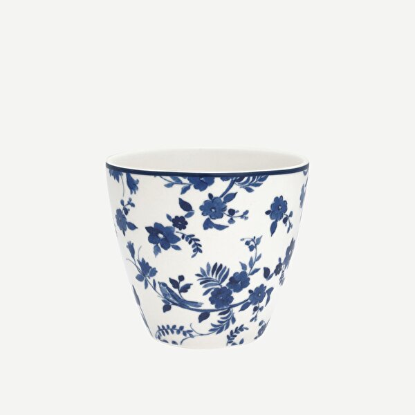 Green Gate Vanessa Mavi Beyaz Porselen Latte Bardağı