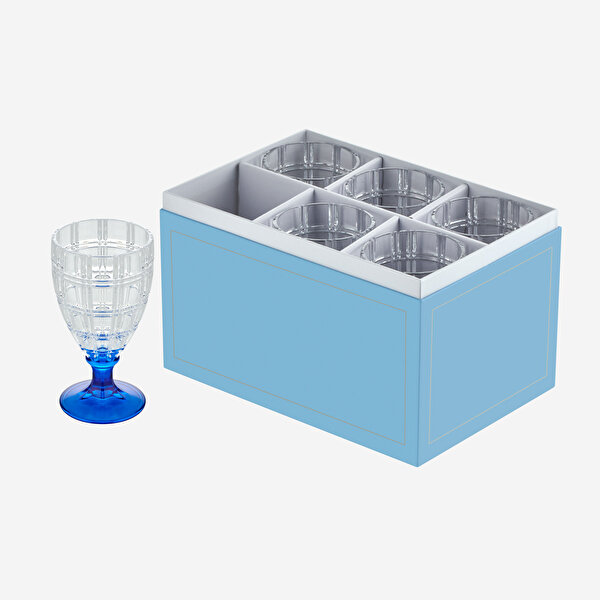 Chiara Alessi Linea Mavi Akrilik Tekli Kadeh-1