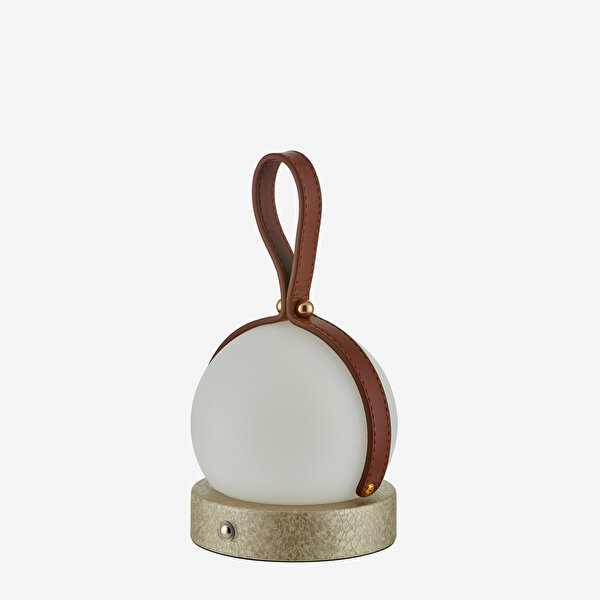 Chiara Alessi Globe Beyaz Paslanmaz Çelik Şarjlı Masa Lambası