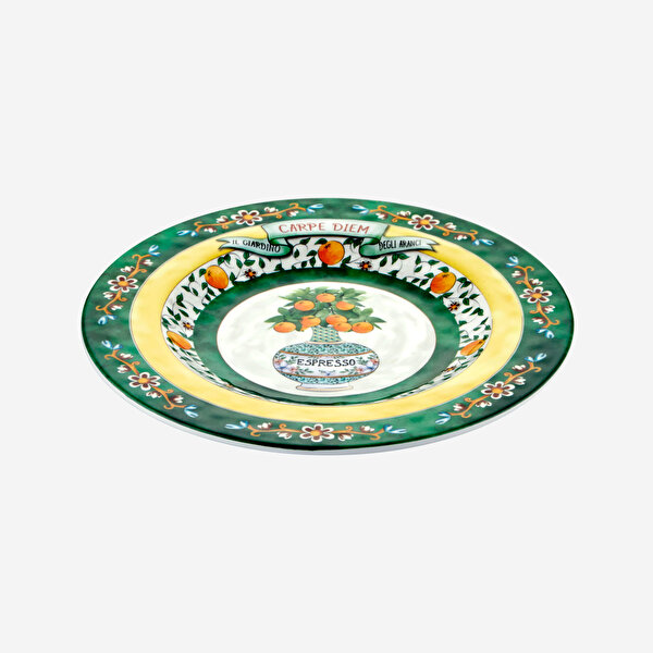 Chiara Alessi Carpe Diem Yeşil Melamin Kahvaltı Tabağı-2