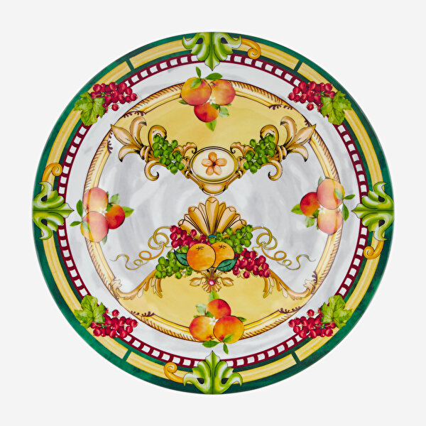 Chiara Alessi Carpe Diem Sarı Melamin Yemek Tabağı