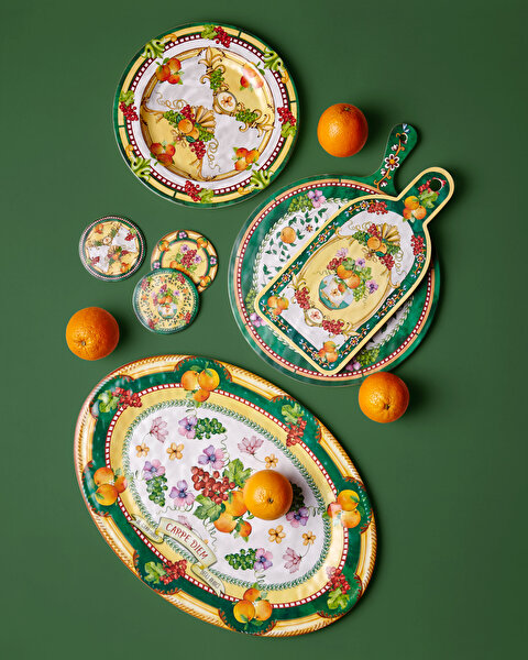 Chiara Alessi Carpe Diem Sarı Melamin Servis Tabağı-1