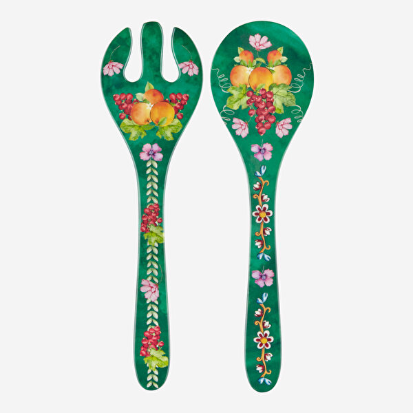 Chiara Alessi Carpe Diem Yeşil Melamin Servis Seti