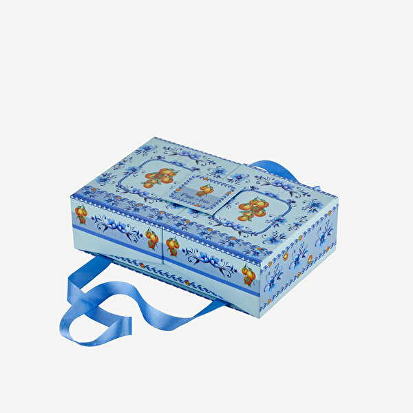 Chiara Alessi Arancia Mavi Porselen Kahve Fincan Seti-11