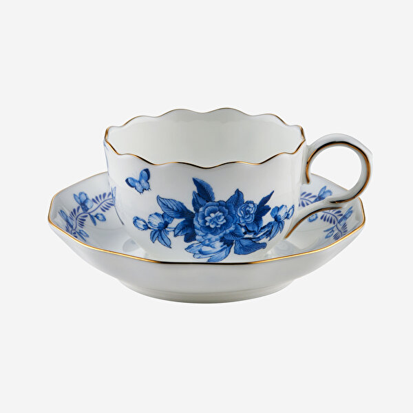 Chiara Alessi Primavera Mavi Porselen Kahve Fincan Seti-3