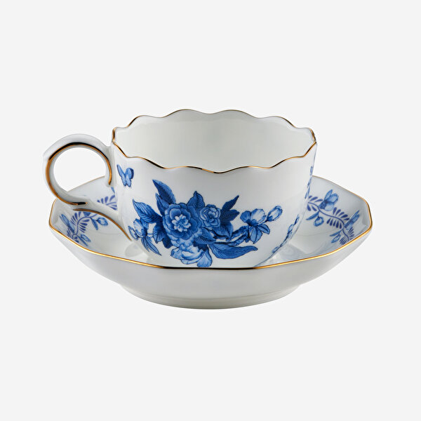 Chiara Alessi Primavera Mavi Porselen Kahve Fincan Seti-4