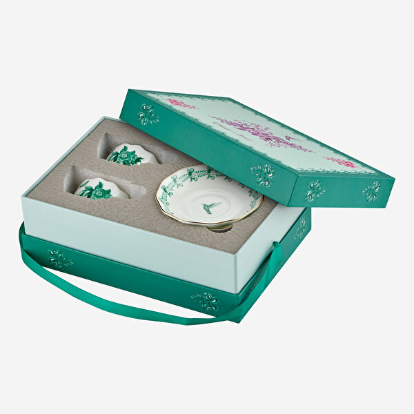 Chiara Alessi Primavera Yeşil Porselen Kahve Fincan Seti