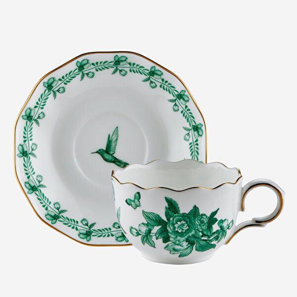Chiara Alessi Primavera Yeşil Porselen Kahve Fincan Seti-5