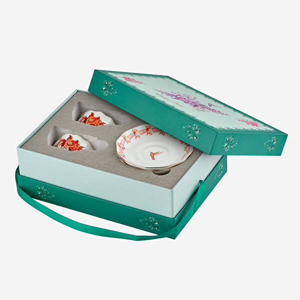 Chiara Alessi Primavera Turuncu Porselen Kahve Fincan Seti