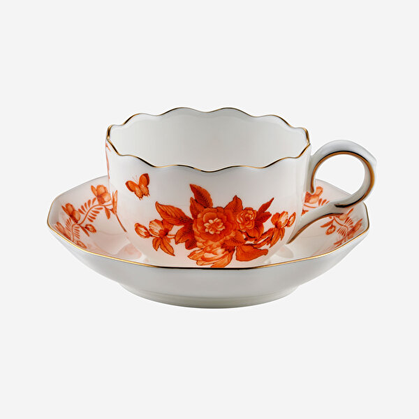 Chiara Alessi Primavera Turuncu Porselen Kahve Fincan Seti-3