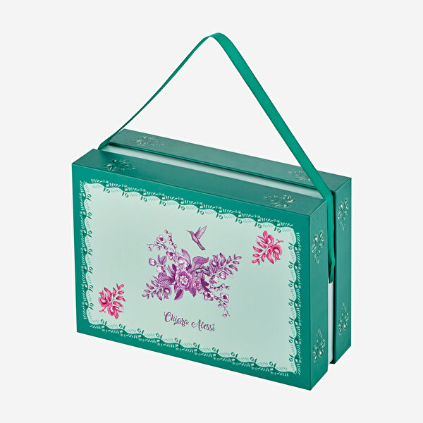 Chiara Alessi Primavera Mor Porselen Kahve Fincan Seti-2