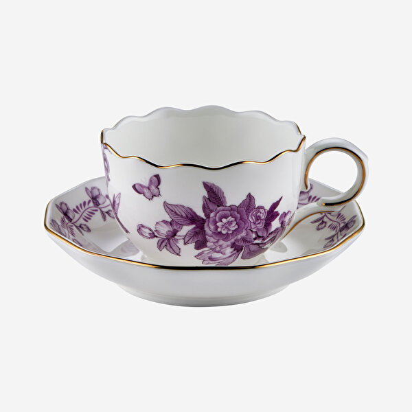 Chiara Alessi Primavera Mor Porselen Kahve Fincan Seti-1